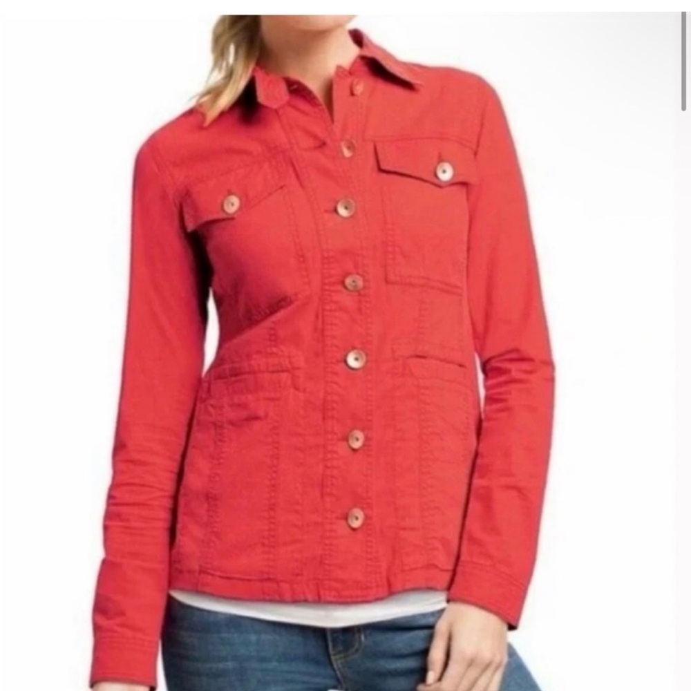 Cabi Taylor Utility  Ruffle-Back Jacket - Picture 2 of 6